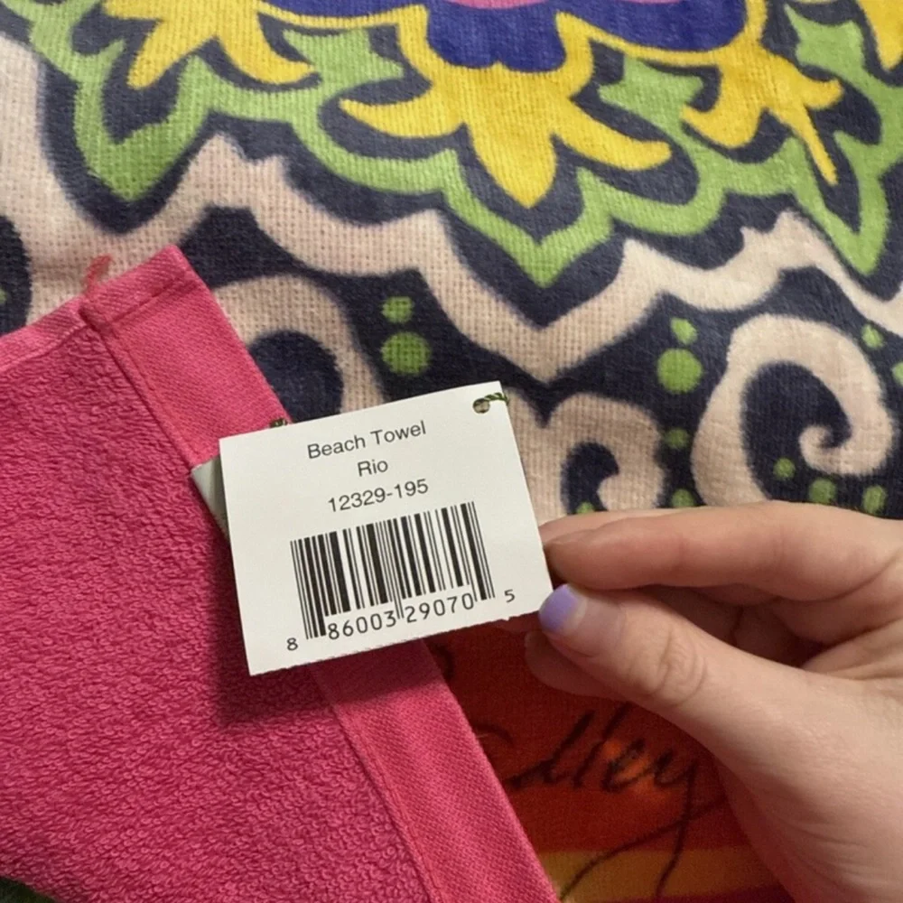 NWT Vera Bradley Rio Beach Towel Retired 66” X 33”